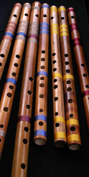 different pitch carnatic flutes